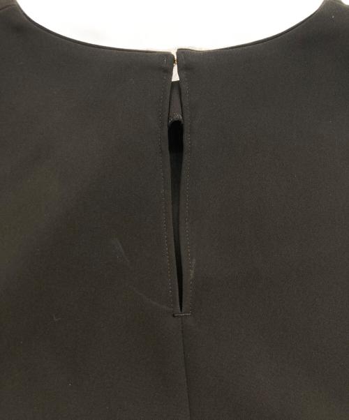 BALLSEY（ボールジィ）BALLSEY (ボールジィ) コンパクトストレッチ フレアスリーブブラウス ブラック サイズ:36の古着・服飾アイテム