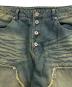 中古・古着 WISH FOREVER (ウィッシュフォーエバー) 2WAY OVERDYED DOUBLE KNEE DENIM ブルー サイズ:L：7000円