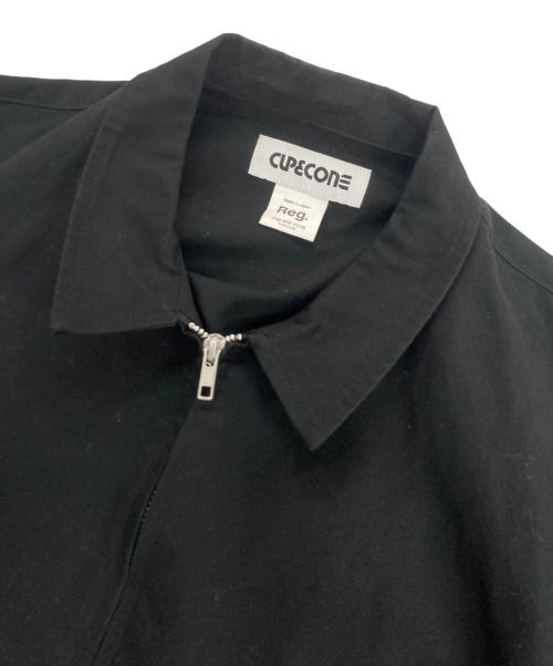 CUP AND CONE（カップアンドコーン）CUP AND CONE (カップアンドコーン) Canvas Zip Jacket コットン ジップアップ ジャケット ブラック サイズ:Reg.の古着・服飾アイテム