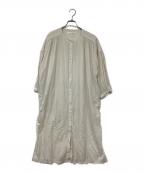 evam evaエヴァムエヴァ）の古着「コットンギャザーワンピース」｜ベージュ