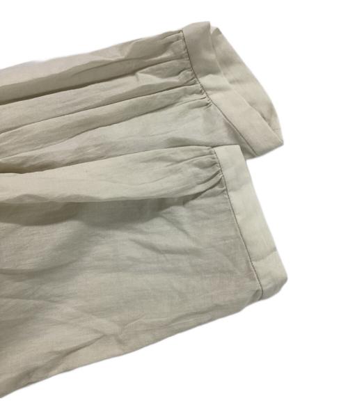 evam eva（エヴァムエヴァ）evam eva (エヴァムエヴァ) コットンギャザーワンピース ベージュ サイズ:記載なしの古着・服飾アイテム