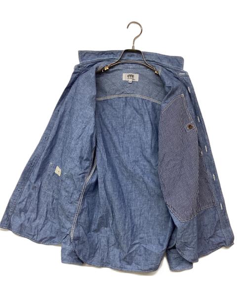 eYe COMME des GARCONS JUNYAWATANABE MAN（アイ コム デ ギャルソン ジュンヤ ワタナベ マン）eYe COMME des GARCONS JUNYAWATANABE MAN (アイ コム デ ギャルソン ジュンヤ ワタナベ マン) デニムシャツ ブルー サイズ:Mの古着・服飾アイテム