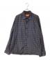 laid.B（レイド ビー）の古着「チェックシャツ」｜ネイビー×ブラウン