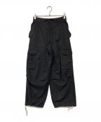 studio sevenスタジオセブン）の古着「Logo Print Cargo Pants」｜ブラック