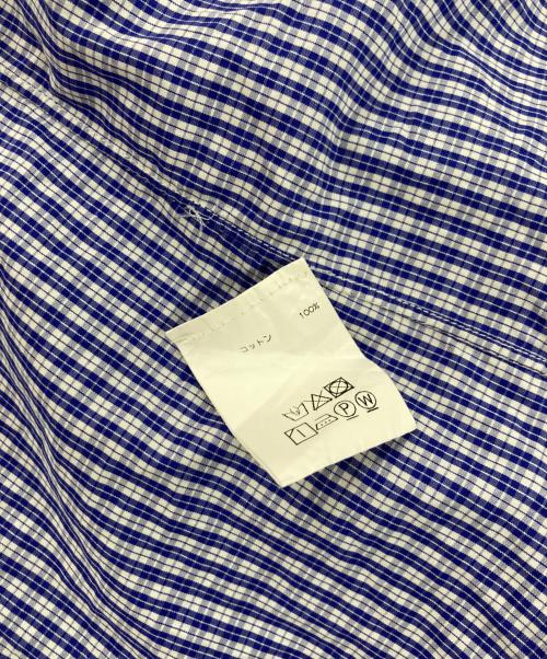 anna matuozzo（アンナマトッツォ）anna matuozzo (アンナマトッツォ) チェックシャツ ブルー サイズ:記載なしの古着・服飾アイテム