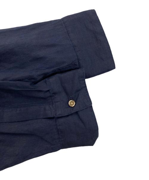 Spick and Span（スピック＆スパン）Spick and Span (スピックアンドスパン) 80リネンカシュクールビッグシャツ ネイビー サイズ:記載なしの古着・服飾アイテム