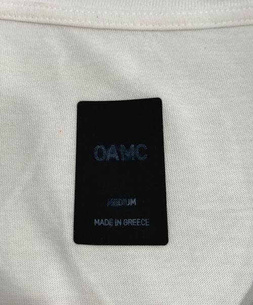 OAMC（オーエーエムシー）OAMC (オーエーエムシー) TV T-SHIRT JERSEY Tシャツ ホワイト サイズ:MEDIUMの古着・服飾アイテム