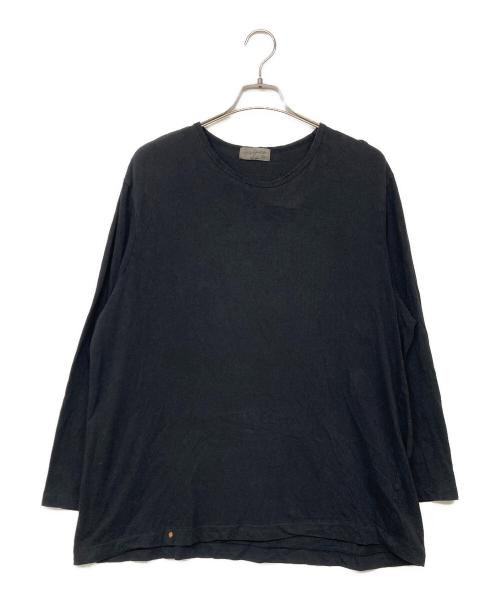 Yohji Yamamoto pour homme（ヨウジヤマモト プールオム）Yohji Yamamoto pour homme (ヨウジヤマモト プールオム) バックプリントクルーネックカットソー ブラック サイズ:3の古着・服飾アイテム
