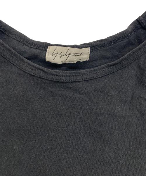 Yohji Yamamoto pour homme（ヨウジヤマモト プールオム）Yohji Yamamoto pour homme (ヨウジヤマモト プールオム) バックプリントクルーネックカットソー ブラック サイズ:3の古着・服飾アイテム