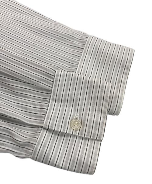 YUKI HASHIMOTO（ユウキハシモト）YUKI HASHIMOTO (ユウキハシモト) CROSSOVER LONG SLEEVE OFFICER SHIRTS グレー サイズ:44の古着・服飾アイテム