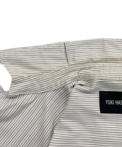 YUKI HASHIMOTO（ユウキハシモト）YUKI HASHIMOTO (ユウキハシモト) CROSSOVER LONG SLEEVE OFFICER SHIRTS グレー サイズ:44の古着・服飾アイテム