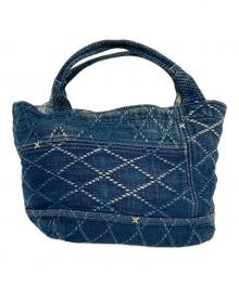 Porter Classic（ポータークラシック）の古着「刺し子ダイヤモンドハンドバッグ」｜インディゴ