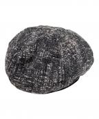 記載なし記載ナシ）の古着「刺し子キャップ」｜ブラック