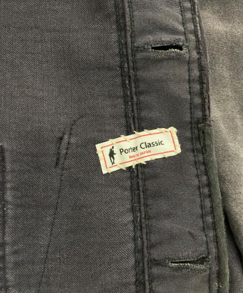 Porter Classic（ポータークラシック）Porter Classic (ポータークラシック) モールスキンカバーオール ブラック サイズ:記載なしの古着・服飾アイテム