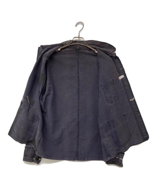 Porter Classic（ポータークラシック）Porter Classic (ポータークラシック) モールスキンカバーオール ブラック サイズ:記載なしの古着・服飾アイテム