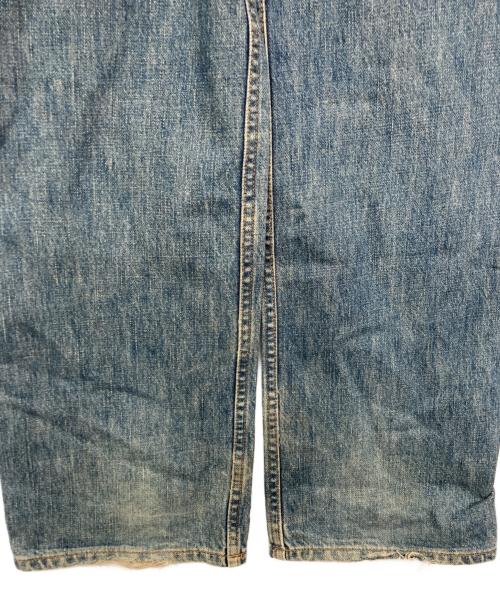 UNDERCOVERISM（アンダーカバーイズム）UNDERCOVERISM (アンダーカバーイズム) ベロアダメージデニム ボルドー×インディゴ サイズ:Ｍの古着・服飾アイテム