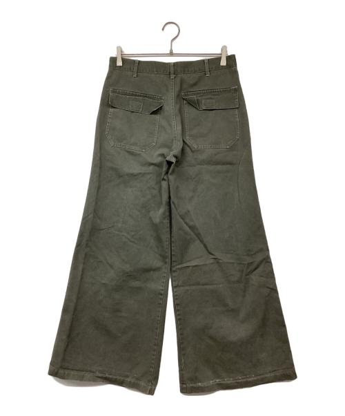 bug girl（バグガール）bug girl (バグガール) コットンワイドフレアパンツ オリーブ サイズ:記載なしの古着・服飾アイテム