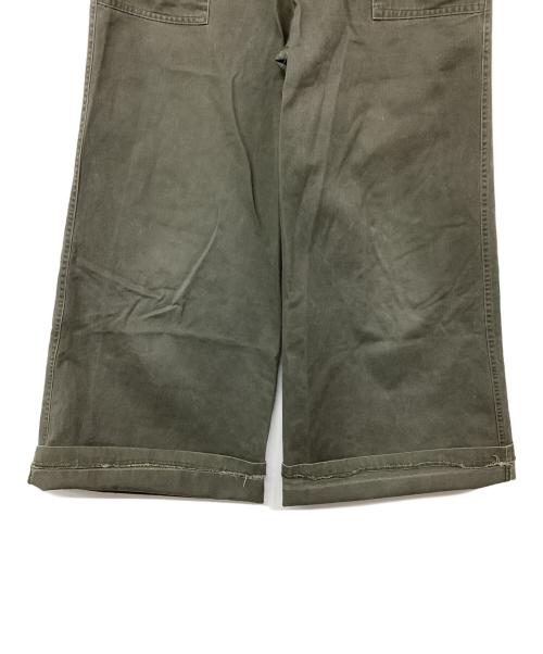 bug girl（バグガール）bug girl (バグガール) コットンワイドフレアパンツ オリーブ サイズ:記載なしの古着・服飾アイテム