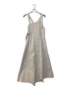 AULA AILAアウラアイラ）の古着「ウエストマークジャンパースカート」｜ベージュ