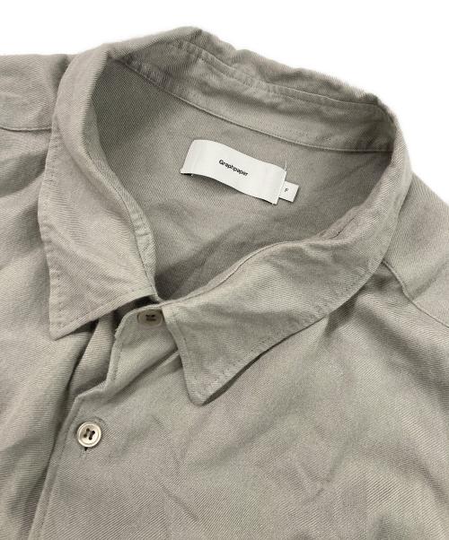 Graphpaper（グラフペーパー）Graphpaper (グラフペーパー) Viscose Regular Collar Big Sleeve Shirt グレー サイズ:Fの古着・服飾アイテム