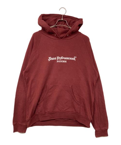 Gosha Rubchinskiy（ゴーシャラブチンスキー）Gosha Rubchinskiy (ゴーシャラブチンスキー) プルオーバーパーカー ボルドー サイズ:XLの古着・服飾アイテム