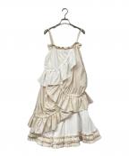HOUGA MOEISHIDAホウガ）の古着「pixie skirt dress」｜ベージュ
