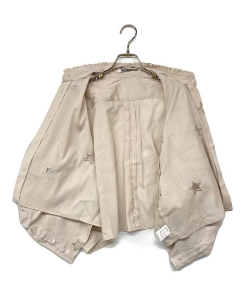 Mikio Sakabe（ミキオサカベ）Mikio Sakabe (ミキオサカベ) スターレースシャツ ベージュ サイズ:Fの古着・服飾アイテム