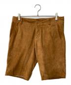 Cinquantaチンクワンタ）の古着「ゴートスウェードハーフパンツ」｜ブラウン