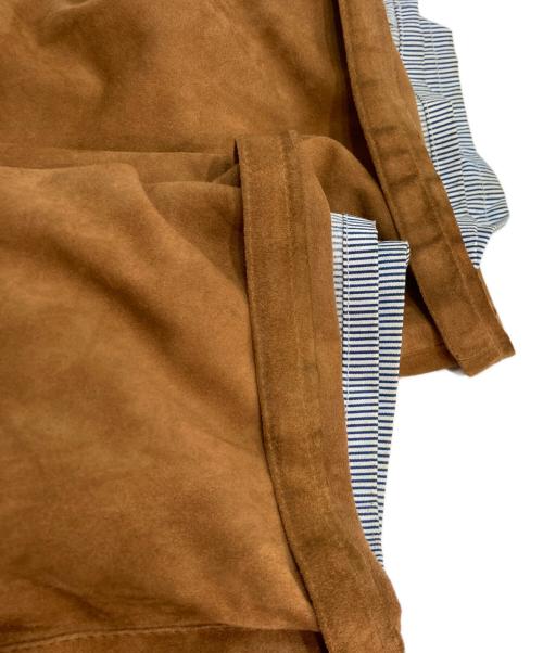 Cinquanta（チンクワンタ）Cinquanta (チンクワンタ) ゴートスウェードハーフパンツ ブラウン サイズ:Mの古着・服飾アイテム