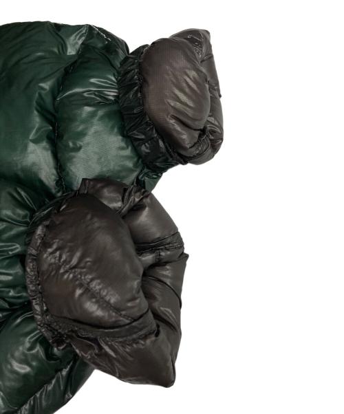 and wander（アンドワンダー）and wander (アンドワンダー) DIAMOND STITCH DOWN HOODIE JACKET グリーン サイズ:Lの古着・服飾アイテム