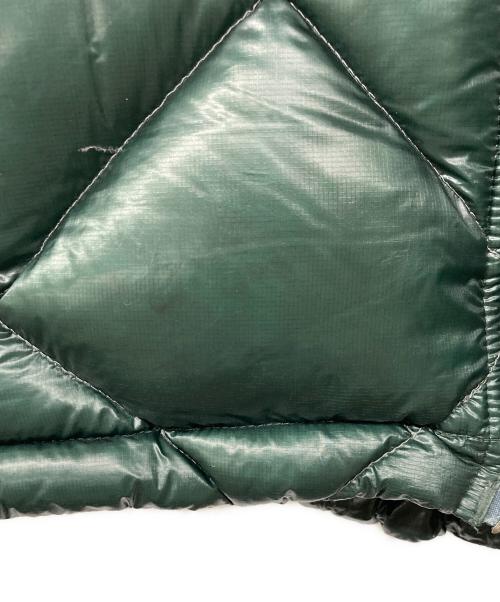 and wander（アンドワンダー）and wander (アンドワンダー) DIAMOND STITCH DOWN HOODIE JACKET グリーン サイズ:Lの古着・服飾アイテム