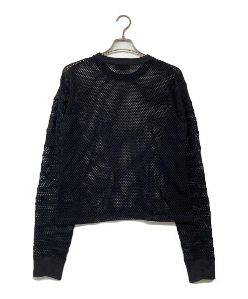FILTH（フィルス）FILTH (フィルス) LOOSE SHADOW SLEEVE MESH PULLOVER ブラック サイズ:1の古着・服飾アイテム