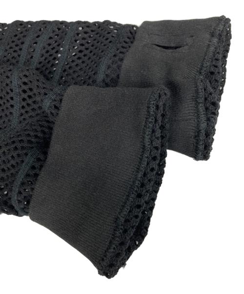 FILTH（フィルス）FILTH (フィルス) LOOSE SHADOW SLEEVE MESH PULLOVER ブラック サイズ:1の古着・服飾アイテム