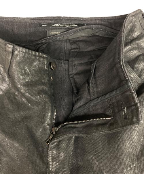 JULIUS（ユリウス）JULIUS (ユリウス) 12OZ COATED DENIM GASMASK CARGO TROUSER ブラック サイズ:2の古着・服飾アイテム