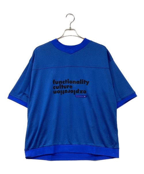 F/CE.（エフシーイー）F/CE. (エフシーイー) MESH FCE PRINT TEE ブルー サイズ:Sの古着・服飾アイテム