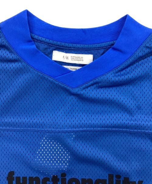 F/CE.（エフシーイー）F/CE. (エフシーイー) MESH FCE PRINT TEE ブルー サイズ:Sの古着・服飾アイテム
