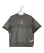 F/CE.エフシーイー）の古着「SHEER AND MESH KNIT」｜グレー