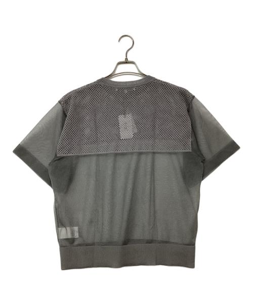 F/CE.（エフシーイー）F/CE. (エフシーイー) SHEER AND MESH KNIT グレー サイズ:Sの古着・服飾アイテム