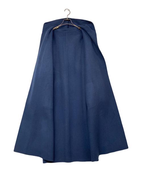 GALERIE VIE（ギャルリーヴィー）GALERIE VIE (ギャルリーヴィー) ウールダブルフェイス フーデッドコート ネイビー サイズ:36の古着・服飾アイテム