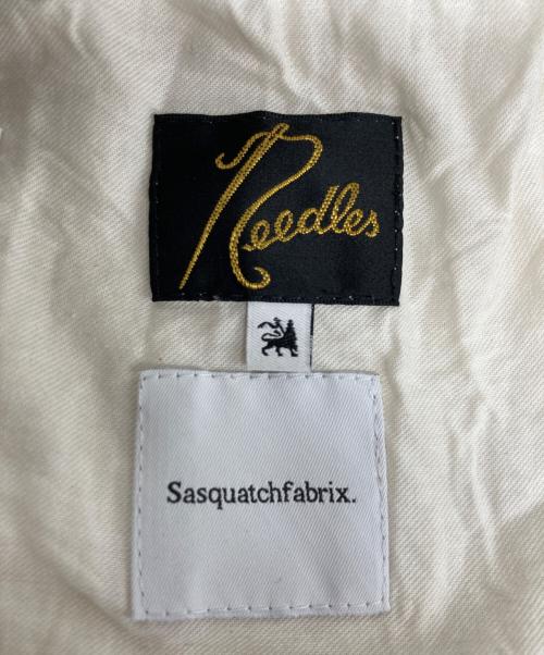 SASQUATCHfabrix.（サスクワッチファブリックス）SASQUATCHfabrix. (サスクワッチファブリックス) Needles (ニードルズ) PAJAMA PANTS ホワイト×ブラック サイズ:Sの古着・服飾アイテム