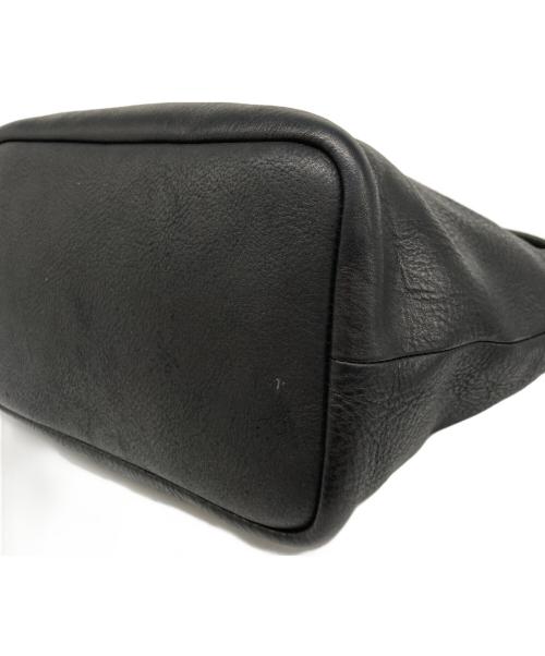 Ense（アンサ）Ense (アンサ) レザーショルダーバッグ ブラックの古着・服飾アイテム