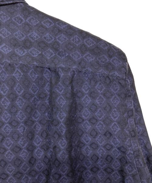 finamore（フィナモレ）finamore (フィナモレ) リネン混シャツ ネイビー サイズ:記載なしの古着・服飾アイテム