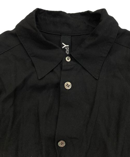 GROUND Y（グラウンドワイ）GROUND Y (グラウンドワイ) テンセルジャンボシャツ ブラック サイズ:3の古着・服飾アイテム