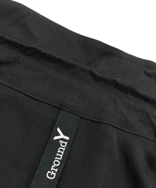 GROUND Y（グラウンドワイ）GROUND Y (グラウンドワイ) テンセルジャンボシャツ ブラック サイズ:3の古着・服飾アイテム