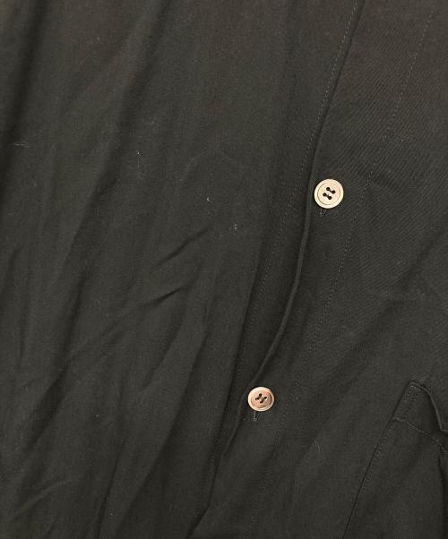 GROUND Y（グラウンドワイ）GROUND Y (グラウンドワイ) テンセルジャンボシャツ ブラック サイズ:3の古着・服飾アイテム