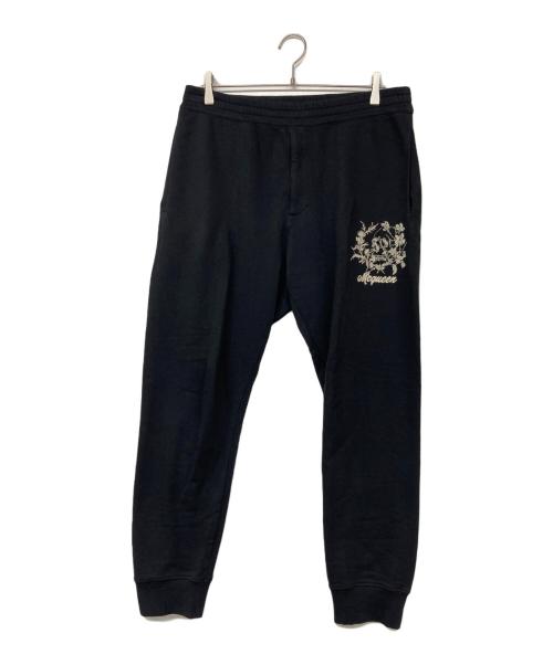 ALEXANDER McQUEEN（アレキサンダーマックイーン）ALEXANDER McQUEEN (アレキサンダーマックイーン) スウェットジョガーパンツ ブラック サイズ:XLの古着・服飾アイテム