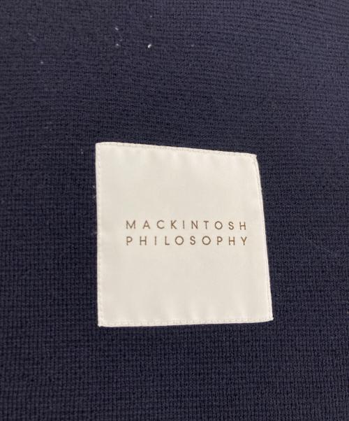 MACKINTOSH PHILOSOPHY（マッキントッシュ フィロソフィー）MACKINTOSH PHILOSOPHY (マッキントッシュ フィロソフィー) ニットダブルジャケット ネイビー サイズ:40の古着・服飾アイテム