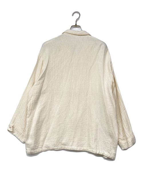 Porter Classic（ポータークラシック）Porter Classic (ポータークラシック) SASHIKO LINEN PREMIUM PAJAMA CARDIGAN アイボリー サイズ:3の古着・服飾アイテム