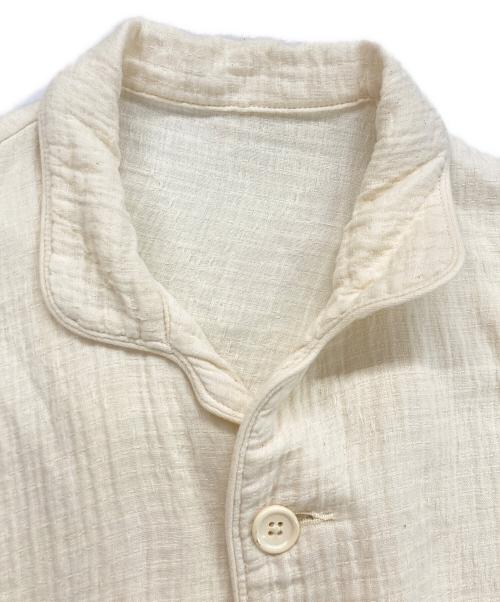 Porter Classic（ポータークラシック）Porter Classic (ポータークラシック) SASHIKO LINEN PREMIUM PAJAMA CARDIGAN アイボリー サイズ:3の古着・服飾アイテム
