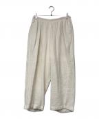 Porter Classicポータークラシック）の古着「SASHIKO LINEN PREMIUM PEACE PANTS」｜アイボリー